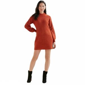 Cupcakes & Cashmere Long Sleeve Sweater Mini Dress Size Medium